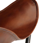 Butterfly Stool Brown Real Leather