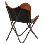 Butterfly Chair Brown Kids Size Real Leather