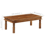 Coffee Table, Solid Sheesham Wood