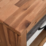 Bedside Tables 2 pcs Solid Acacia Wood