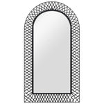 Wall Mirror Arched Black