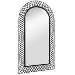 Wall Mirror Arched Black