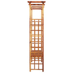 Garden Pergola with Bench Solid Acacia Wood