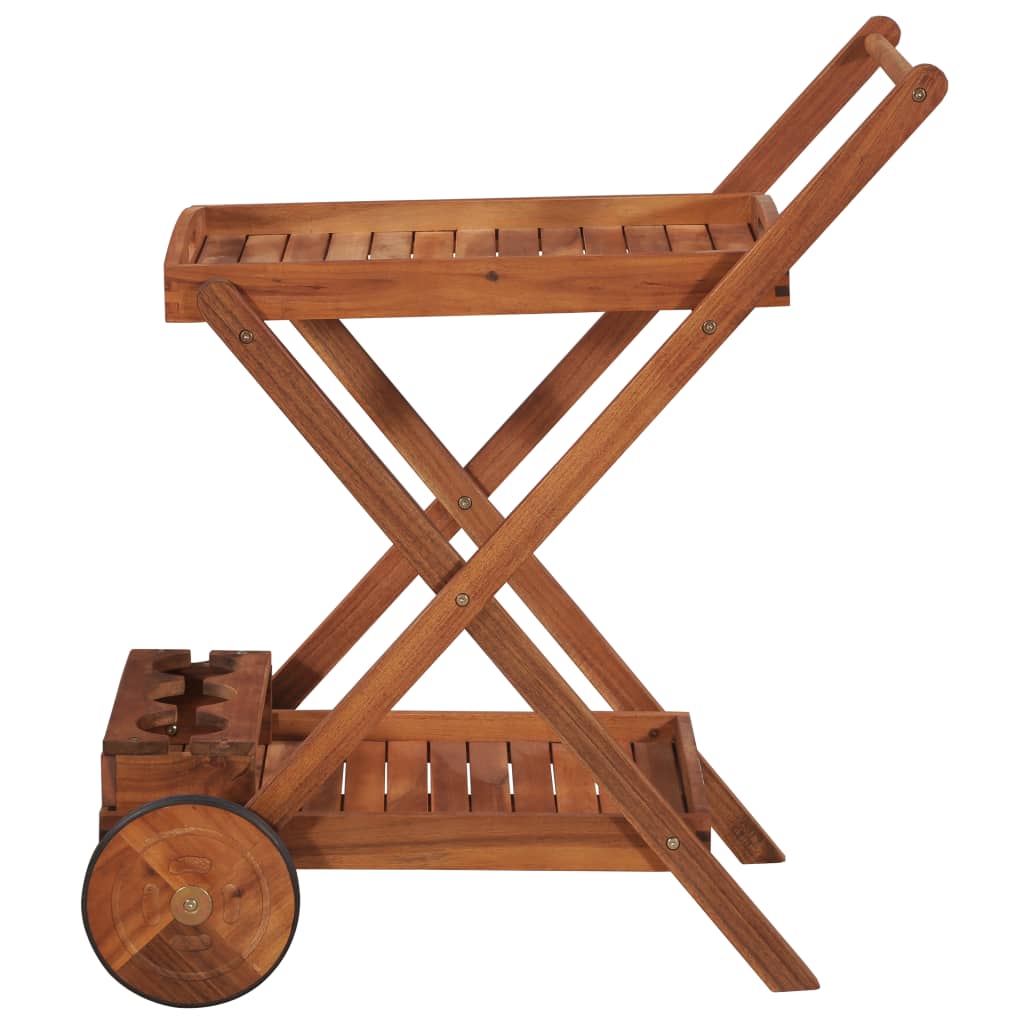 Tea Trolley Solid Acacia Wood