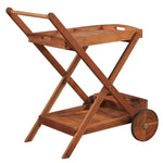 Tea Trolley Solid Acacia Wood