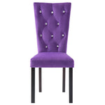 Dining Chairs 2 pcs Purple Velvet