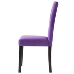 Dining Chairs 2 pcs Purple Velvet