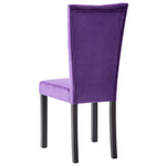 Dining Chairs 2 pcs Purple Velvet