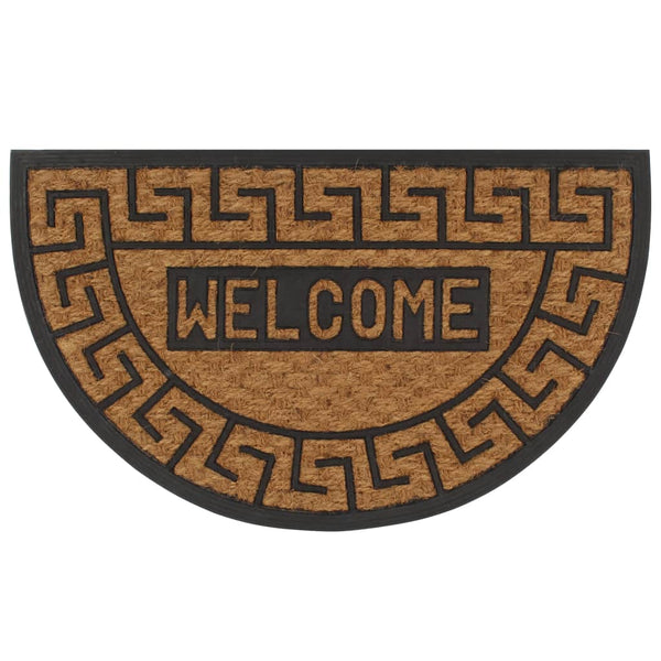  Doormat Coir & Rubber Half-round