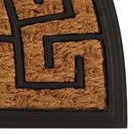Doormat Coir & Rubber Half-round