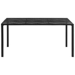 Garden Table Black - Steel