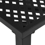 Garden Table Black - Steel