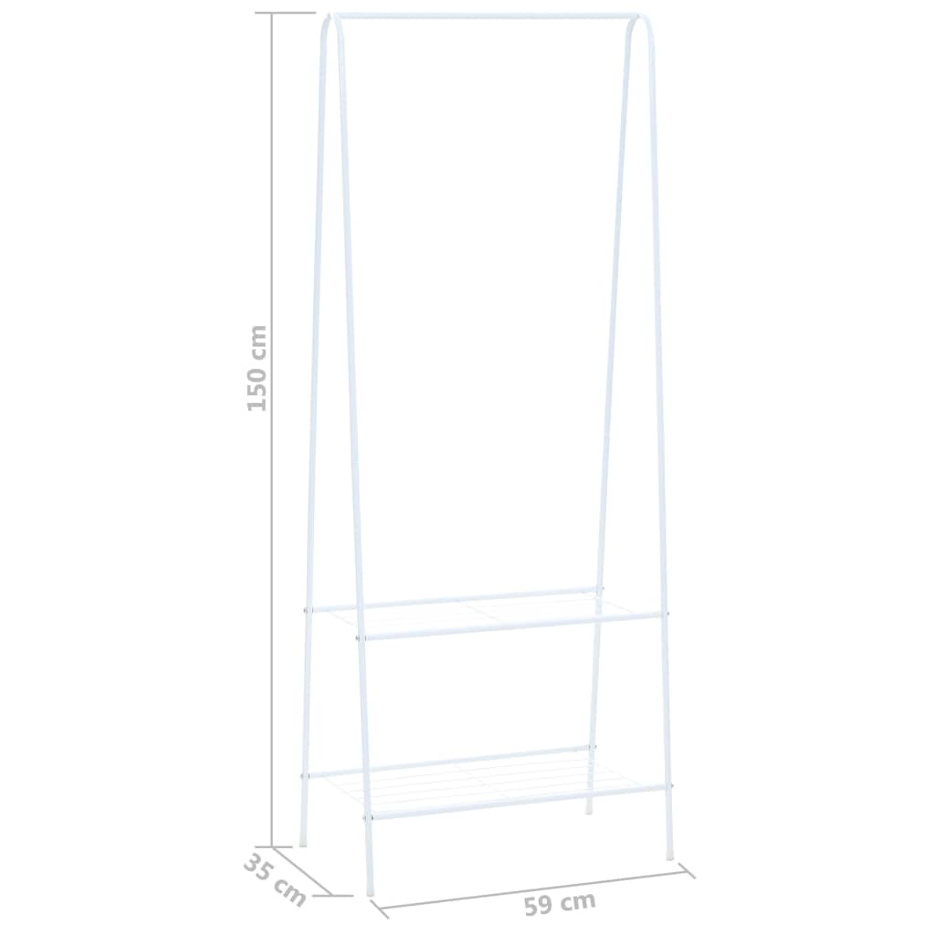 Clothes Rack 59x35x150 cm White