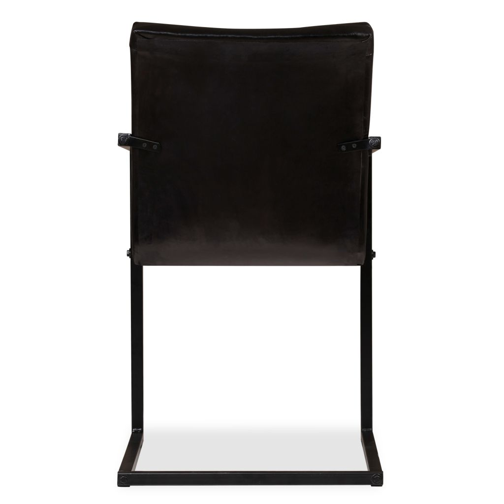 Dining Chairs 4 pcs Anthracite Real Leather