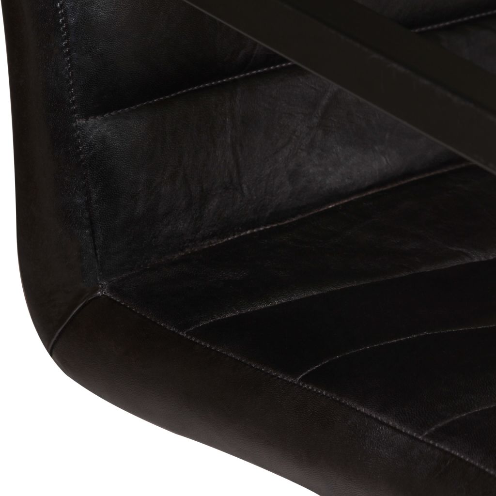 Dining Chairs 4 pcs Anthracite Real Leather