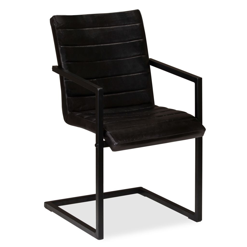 Dining Chairs 6 pcs Anthracite Real Leather