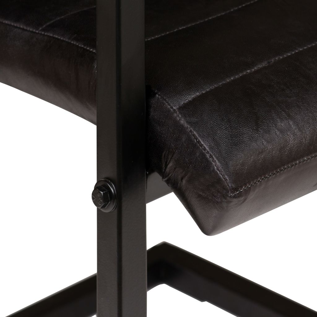 Dining Chairs 6 pcs Anthracite Real Leather