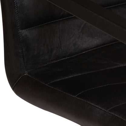 Dining Chairs 6 pcs Anthracite Real Leather