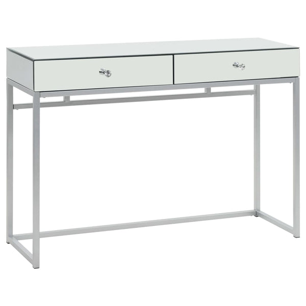  Mirrored Console Table Steel and Glass
