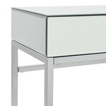 Mirrored Console Table Steel and Glass