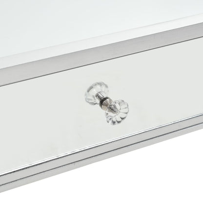 Mirrored Coffee Table MDF and Glass 100x50x45 cm