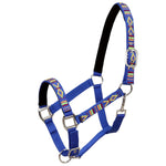 Head Collars 2 pcs for Horse Nylon Size Full Blue