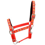 Head Collars 2 pcs for Horse Nylon Size Pony Red