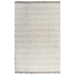 Kilim Rug Cotton with Pattern Taupe