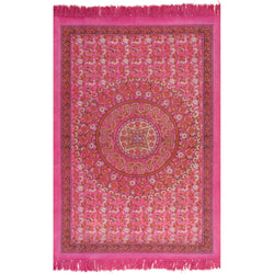 Kilim Rug Cotton 120x180 cm with Pattern Fachsia