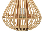 Hanging Candle Lantern Bamboo Natural
