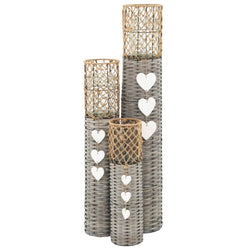 3 pcs Freestanding Candle Lanterns