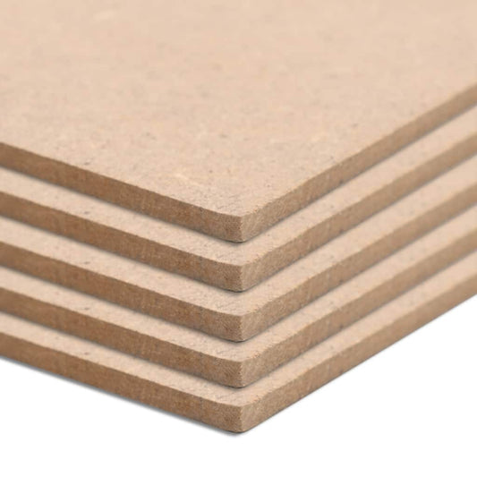 10 pcs MDF Sheets Square 60x60 cm 2.5 mm