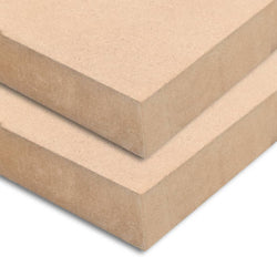 2 pcs MDF Sheets Rectangular 120x60 cm 25 mm