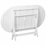 Garden Table  Solid Acacia Wood White