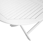 Garden Table  Solid Acacia Wood White