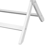 Garden Table  Solid Acacia Wood White