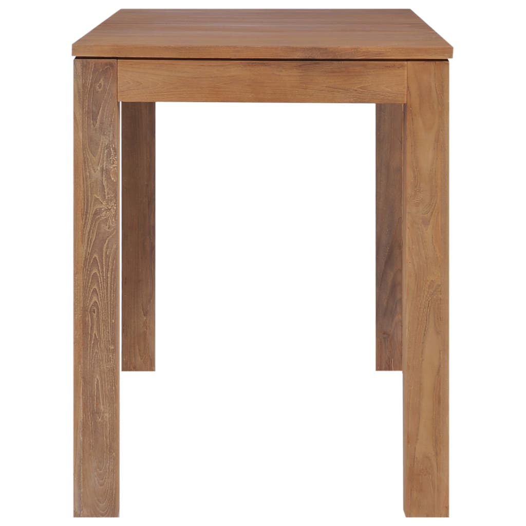Dining Table Solid Teak Wood with Natural Finish 140x70x76 cm