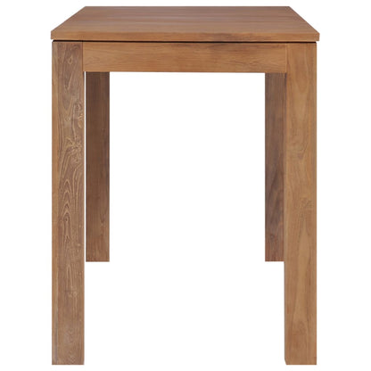 Dining Table Solid Teak Wood with Natural Finish 140x70x76 cm