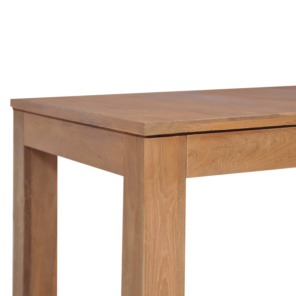 Dining Table Solid Teak Wood with Natural Finish 140x70x76 cm