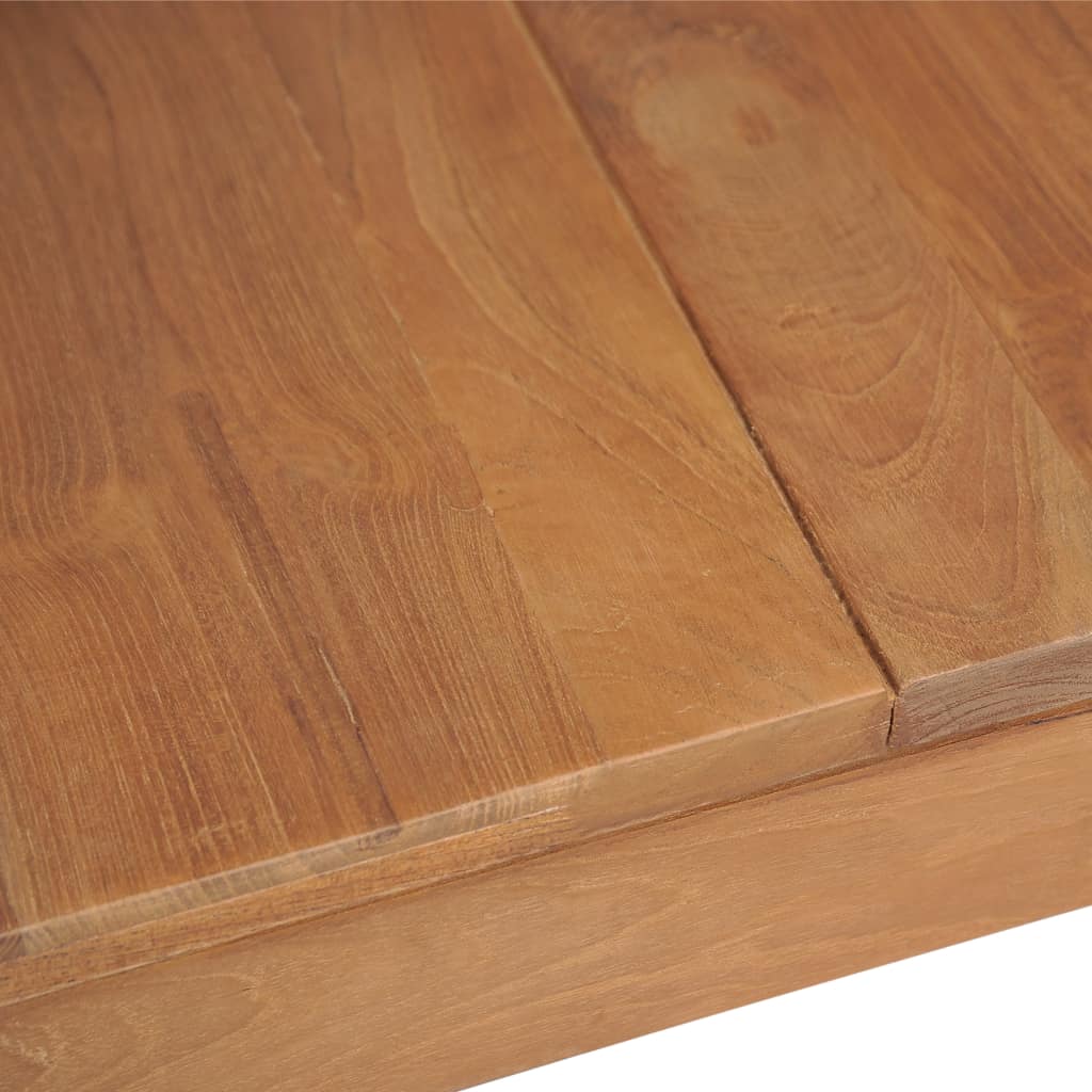 Dining Table Solid Teak Wood with Natural Finish 140x70x76 cm