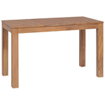 Dining Table Rustic Solid Teak Wood with Natural Finish