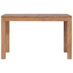 Dining Table Rustic Solid Teak Wood with Natural Finish