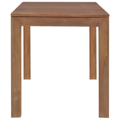 Dining Table Solid Teak Wood with Natural Finish 120x60x76 cm