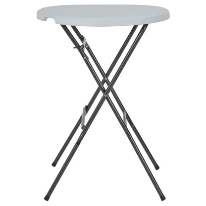 Folding Bar Table White 80x110 cm HDPE