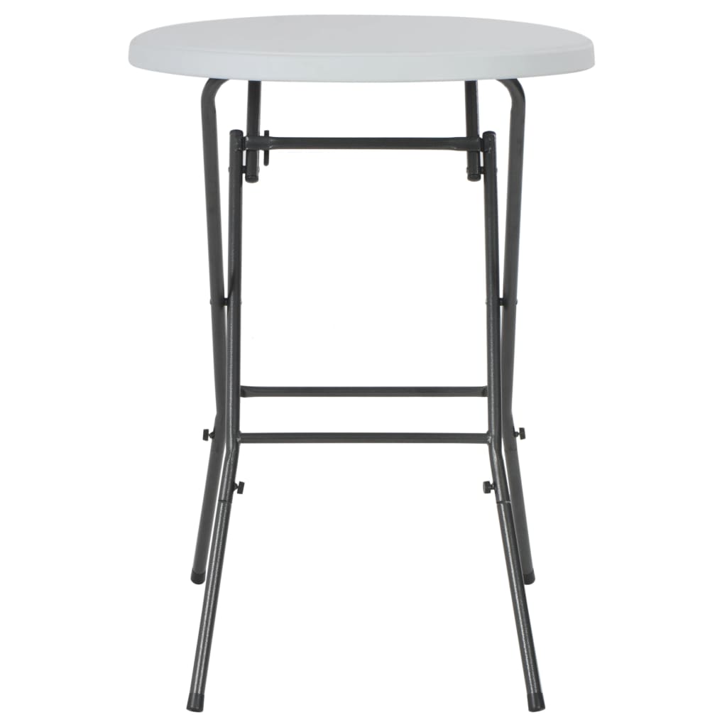 Folding Bar Table White 80x110 cm HDPE