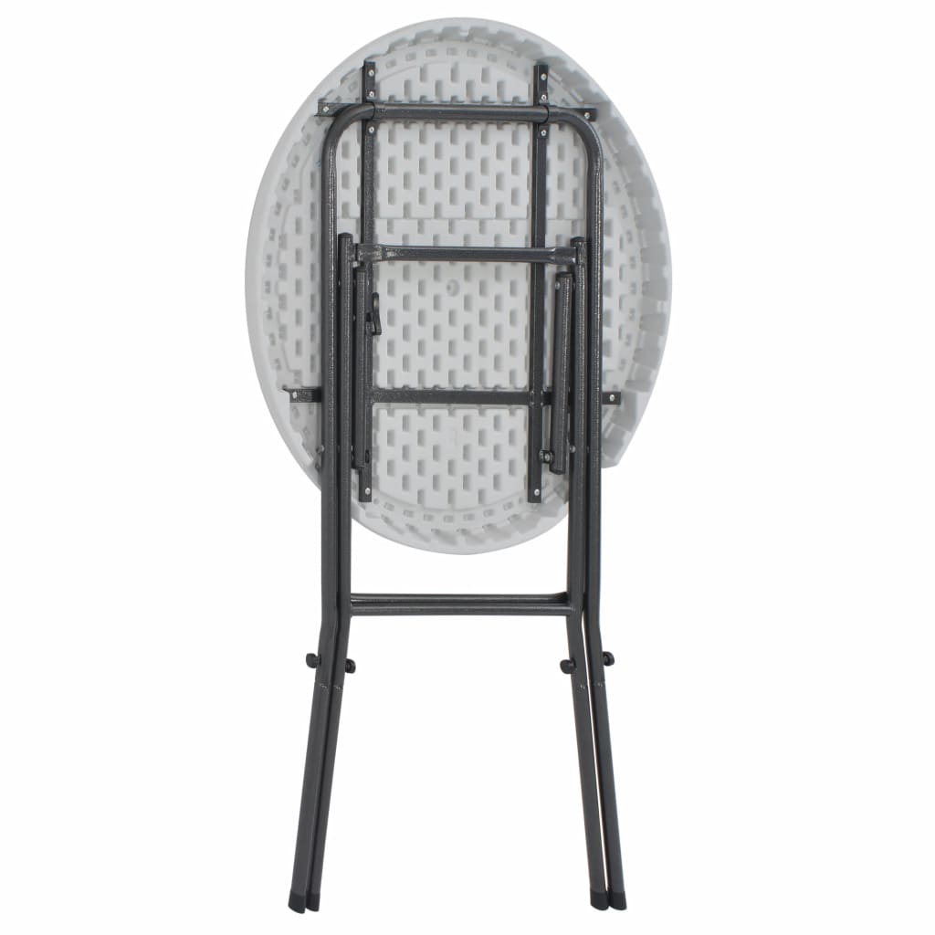 Folding Bar Table White 80x110 cm HDPE
