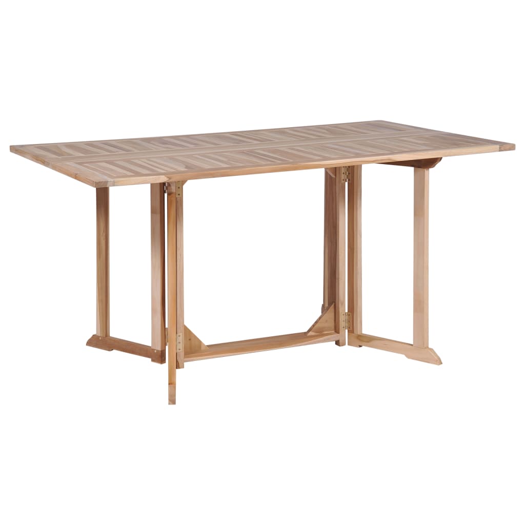 Folding Butterfly Garden Table 150x90x75 cm Solid Teak Wood