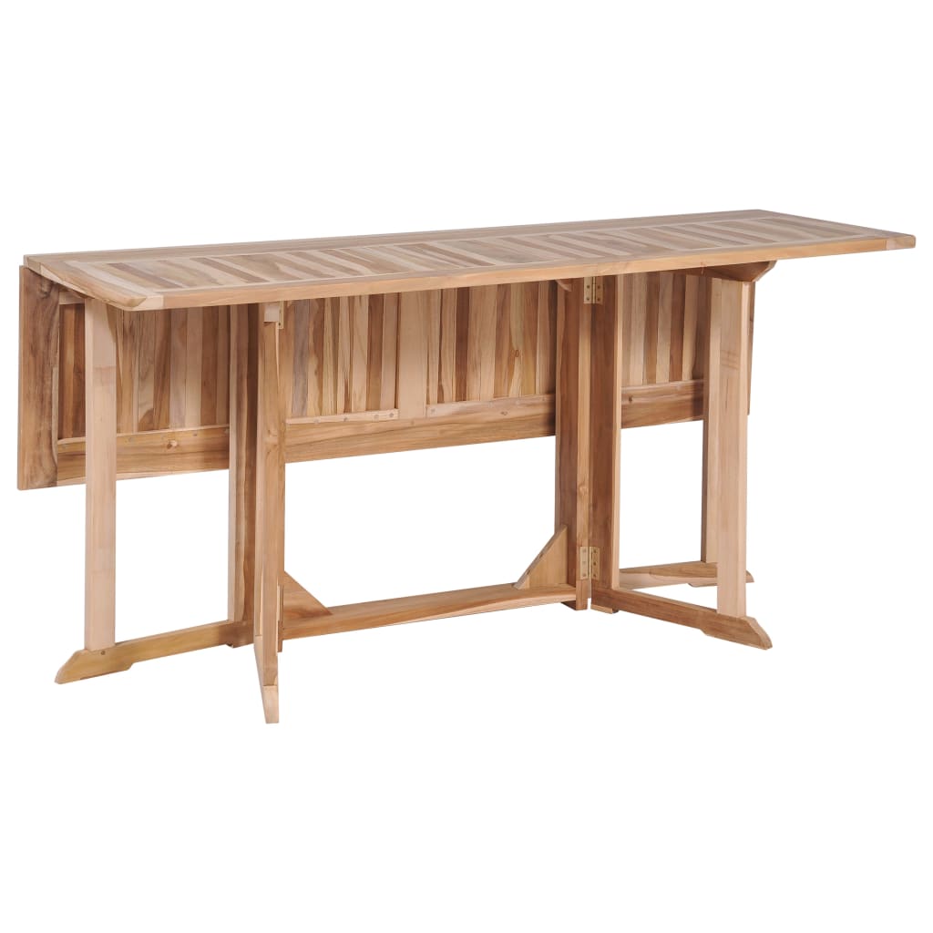 Folding Butterfly Garden Table 150x90x75 cm Solid Teak Wood
