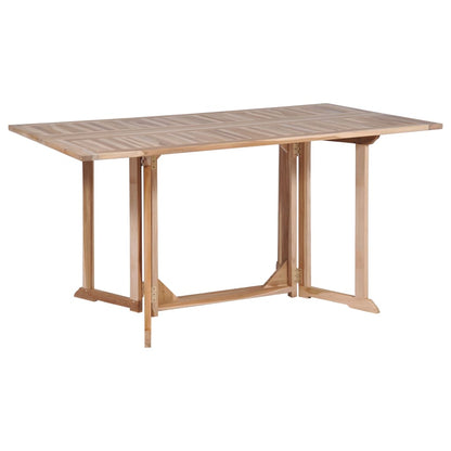 7 Piece Folding Outdoor Dining Set Solid Teak Wood