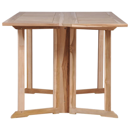 7 Piece Folding Outdoor Dining Set Solid Teak Wood